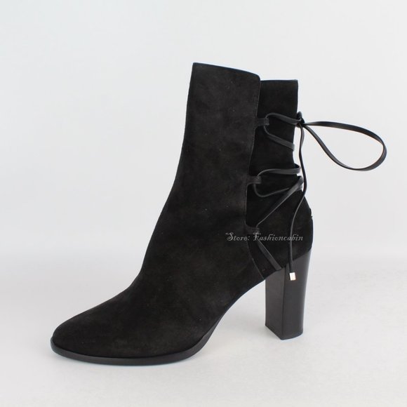 NEW JIMMY CHOO Hampton 80 Suede Ankle Boots - Picture 3 of 16